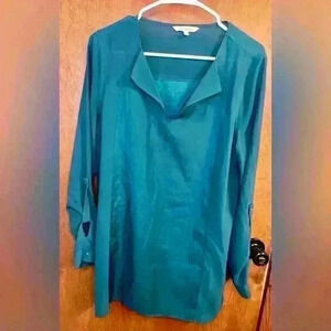 Calvin Klein Jeans Womens Green Blouse Size Large